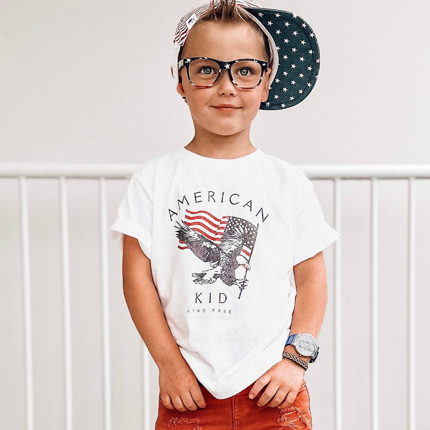Eagle + Flag Graphic Tee