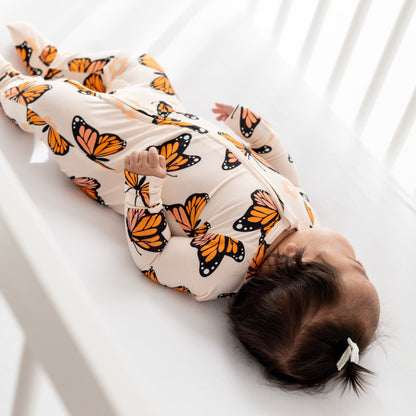 Butterfly Bamboo Zipper Pajama