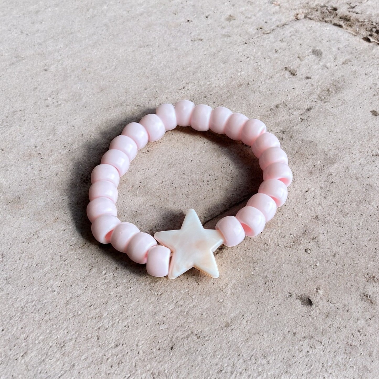 Pink Star Handmade Kids Bracelet