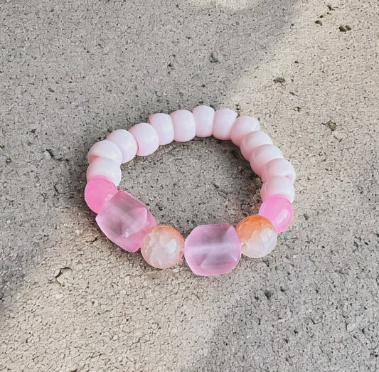 Pink Jewels Handmade Kids Bracelet