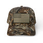 Tree Camo + Flag Snapback Hat